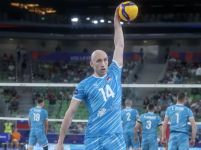 Žiga &Scaron;tern- 16.07.2025 - odbojka - turnir odbojkarske lige narodov - Slovenija: Kanada//FOTO: Jaka Gasar