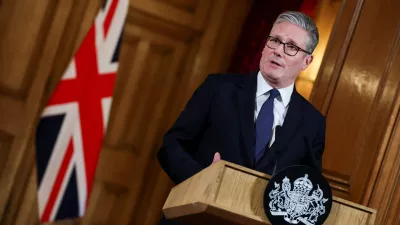 29 July 2025, United Kingdom, London: UK&nbsp;Prime Minister Keir Starmer delivers a statement in Downing Street, following a Cabinet meeting to discuss the situation in Gaza. The UK will recognise the state of Palestine in September before the UN General Assembly, unless the Israeli government takes steps to end the "appalling situation" in Gaza, the Prime Minister has told the Cabinet. Photo: Toby Melville/PA Wire/dpa