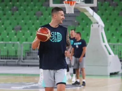  - Alen Omić,- 31.07.2025. - Trening mo&scaron;ke ko&scaron;arkarske reprezentance Slovenije pred pripravljalnimi tekmami.//FOTO: Bojan Velikonja
