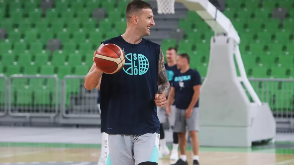  - Alen Omić,- 31.07.2025. - Trening mo&scaron;ke ko&scaron;arkarske reprezentance Slovenije pred pripravljalnimi tekmami.//FOTO: Bojan Velikonja