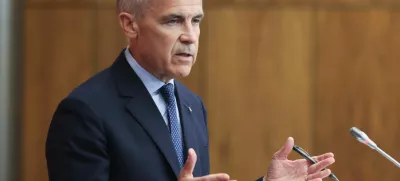 Canada's Prime Minister Mark Carney speaks at a press conference about recognizing Palestinian statehood, in Ottawa, Ontario, Canada, July 30, 2025. REUTERS/Patrick Doyle