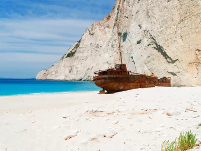 Navagio Shipwreak beach of Zakinthos island, Greece