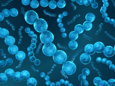 3D-ilustracija probiotika Streptococcus bacteria