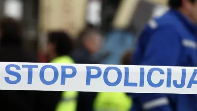 - ilustrativna fotografija - policijski za&scaron;čitni trak - policija - stop/FOTO: Luka Cjuha