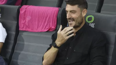 trener Celja Albert Riera- 10.08.2023 &ndash; nogomet - Celje: Neman Grodno, konferenčna liga, kvalifikacije, prve tekme 3. krog: //FOTO: Luka Cjuha