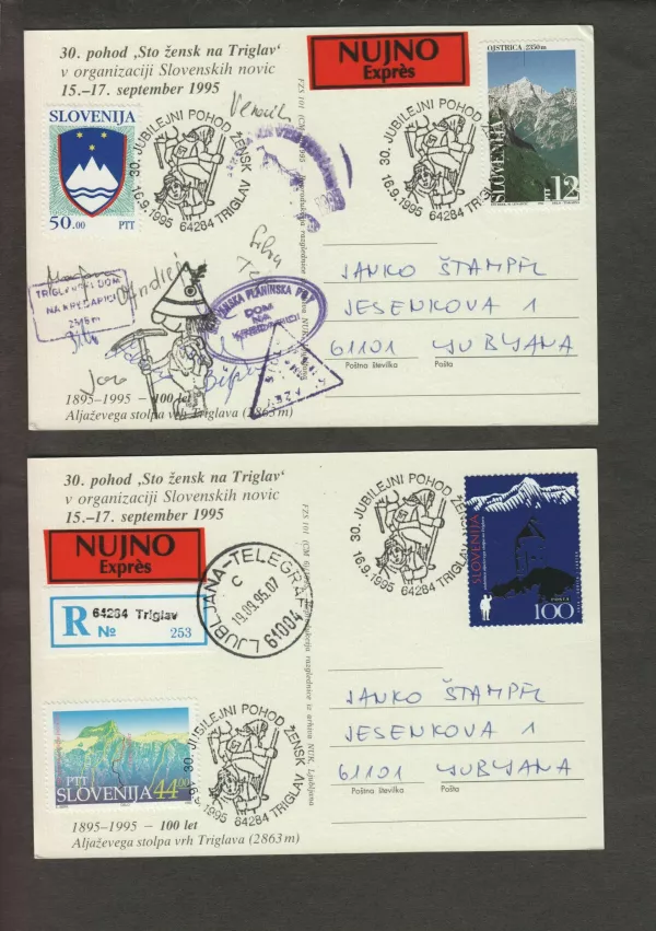 razglednica s Triglava / Foto: Janko &Scaron;tampfl