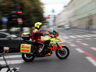 10.10.2024 - simbolična fotografija, re&scaron;evalec na motorjuFoto: Tomaž Skale