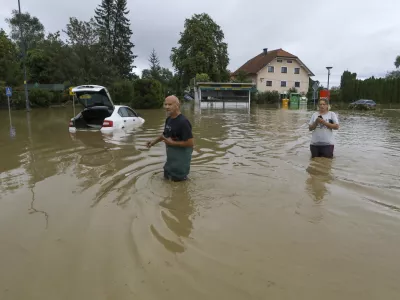 Moste pri Komendi04.08.2023 najhuj&scaron;e poplave v zgodovini Slovenije - slovenija pod vodo - poplava -PREGLED LETA 2023FOTO: Luka Cjuha