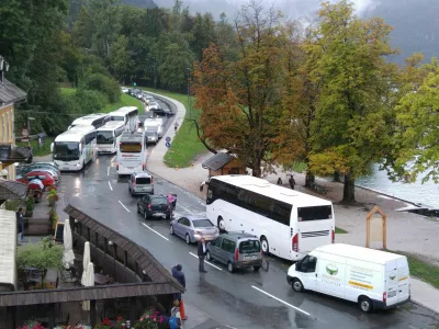 Mlino Bled promet cesta smer Bohinj