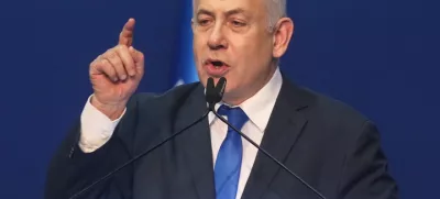 FILED - 03 March 2020, Israel, Tel Aviv: Israeli Prime Minister, Benjamin Netanyahu, delivers an address. Photo: Ilia Yefimovich/dpa