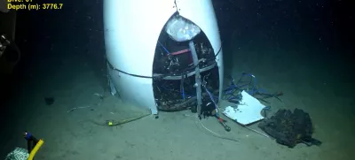 FILE PHOTO: Footage from a remotely operated vehicle shows, what the Coast Guard Marine Board of Investigation says is the debris of the Titan submersible that imploded while diving to the wreck of the Titanic, on the seafloor, September 17, 2024, in this still image from video. U.S. Coast Guard video courtesy of Pelagic Research Services/Handout via REUTERS  THIS IMAGE HAS BEEN SUPPLIED BY A THIRD PARTY/File Photo