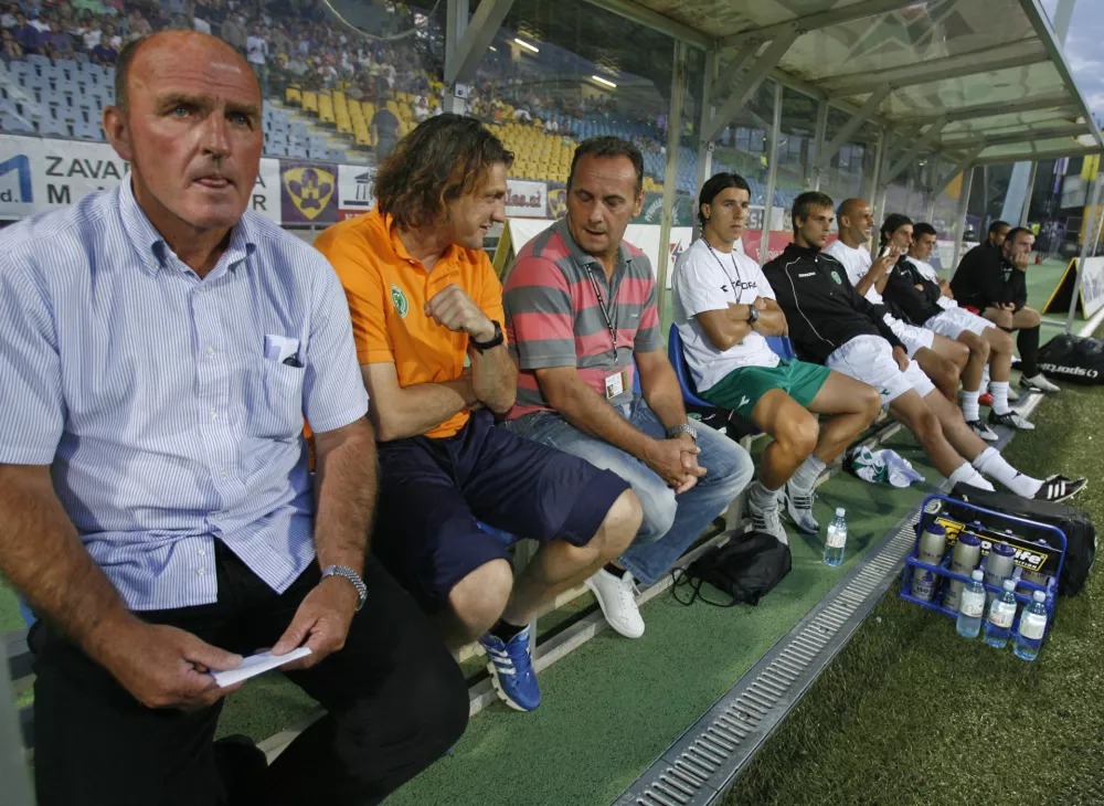 -Trener Olimpije Brane Oblak-Nogomet: Maribor &ndash; Olimpija, 4. krog, 1. slovenska nogometna liga-Nogometa&scaron;i Maribora so v 4. krogu 1. slovenske nogometne lige premagali ljubljansko Olimpijo z 1:0 (1:0) //FOTO: Matej Pov&scaron;eOPOMBA: ZA OBJAVO V ČASOPISU DNEVNIK / Foto: Matej Pov&scaron;e