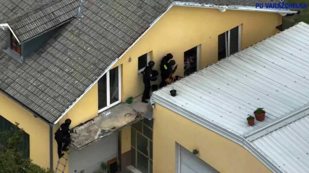 Policijska akcija v Varaždinu. 