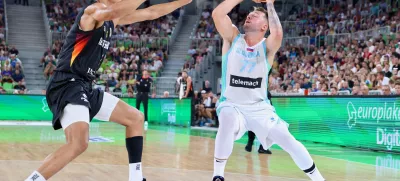 Košarka Slovenija - Nemčija Foto: Jaka Gasar