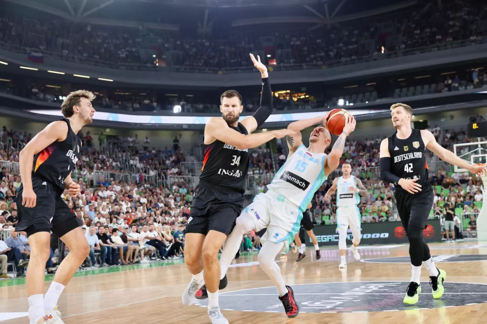 Ko&scaron;arka Slovenija - Nemčija Foto: Jaka Gasar