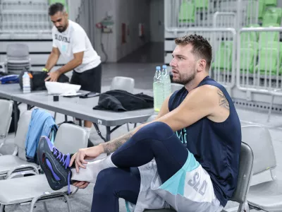 Luka Dončić- 07.08.2025 - ko&scaron;arka - trening mo&scaron;ke reprezentance Slovenije//FOTO: Jaka Gasar