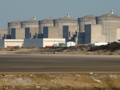 FILE PHOTO: The Gravelines nuclear power plant is seen across the beach in Petit Fort Philippe, northern France, March 10, 2017. REUTERS/Pascal Rossignol/File Photo