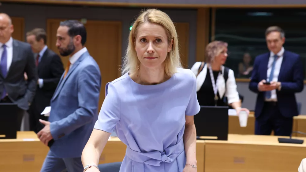 FILED - 22 June 2025, Belgium, Brussels: High Representative of the EU for Foreign Affairs and Security Policy Kaja Kallas attends the EU Foreign Affairs Council. Photo: Alexandros MICHAILIDIS/European Council/dpa - ATTENTION: editorial use only and only if the credit mentioned above is referenced in full