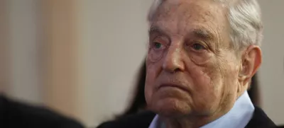 George Soros, Founder and Chairman of the Open Society Foundations listens to the conference after his speech entitled "How to save the European Union" as he attends the European Council On Foreign Relations Annual Council Meeting in Paris, Tuesday, May 29, 2018. (AP Photo/Francois Mori)