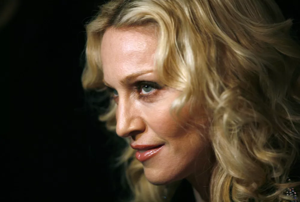 FILED - 13 February 2008, Berlin: US pop star Madonna arrives to the premiere of her film "Filth and Wisdom". Photo: Jan Woitas/dpa