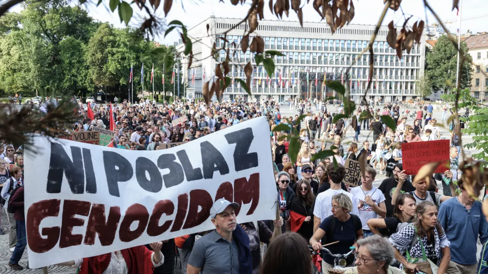 - 06.08.2025 - protest Palestina//FOTO: Jaka Gasar