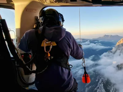 Re&scaron;evanje v Severni Triglavski steni. 