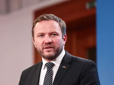 FILED - 27 March 2025, Berlin: Estonia's Foreign Minister Margus Tsahkna speaks at a press conference. Photo: Hannes P Albert/dpa