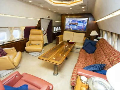 FILE PICTURE - An abandoned Boeing 727 plane once owned by Pablo Escobar transformed into the world's coolest Airbnb. A man who built the 'world's coolest Airbnb' from Pablo Escobar's plane has become embroiled in a planning row with neighbours - over its noisy parties. Johnny Palmer, 41, created the abandoned Boeing 727 plane once owned by the drugs lord to makes guests 'feel like billionaires.' He has now submitted a fresh application for a second Boeing project - this time in a bid to create the 'world's coolest office. Mr Palmer transported his initial Boeing 727 to Brislington in February 2021. Photo released 03/08/2025,Image: 1027584558, License: Rights-managed, Restrictions: Editorial use, commercial use may require additional licenses. We don't use AI to make images which could be mistaken for news photos. AI use will be clearly indicated. Supplied on condition you ensure personal data is processed in compliance with UK GDPR, Model Release: no