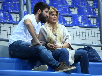 Emil Tedeschi in Nika Perenčević na ko&scaron;arkarski tekmi Cedevita Olimpija &ndash; FMP / Foto: Pixell