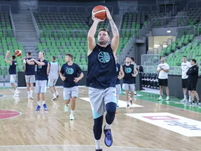 Luka Dončić- 07.08.2025 - ko&scaron;arka - trening mo&scaron;ke reprezentance Slovenije//FOTO: Jaka Gasar