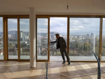 - 09.11.2023 &ndash; otvoritev - stanovanjsko poslovni kompleks Bellevue Living &ndash; luksuzna soseska ob Celov&scaron;ki cesti v Ljubljani - nepremičnine //FOTO: Jaka Gasar