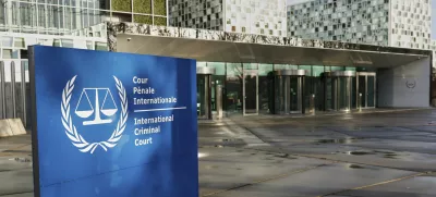 FILE - A general view of the exterior of the International Criminal Court at The Hague, Netherlands, March 12, 2025. (AP Photo/Omar Havana, File)
