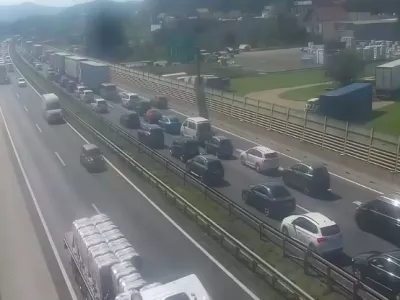  Zastoji, primorska avtocesta, Brezovica