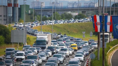 Zastoj na Hrva&scaron;kem. Slika je simbolična.