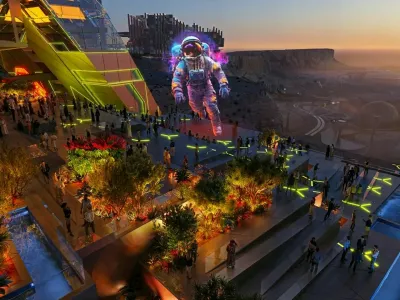 Pictures must credit: Qiddiya Investment Company Details of a performing arts concert venue with indoor and outdoor arenas have been released as part of the continually expanding Saudi Arabia tourism plan. The kingdom had previously announced the resort of Qiddiya as a hub for esports, waterparks and amusement rides plus a Formula One standard race track. It has now unveiled a first-of-its-kind cultural landmark for Saudi. The Qiddiya Performing Arts Centre is being billed as an incubator for young and budding talent from around the globe. The&nbsp; centre is expected to attract more than 800,000 visitors a&nbsp; year. It will be host&nbsp;to more than &nbsp;260 indoor and outdoor performances annually.&nbsp; Picture supplied by JLPPA,Image: 884946929, License: Rights-managed, Restrictions:, Model Release: no