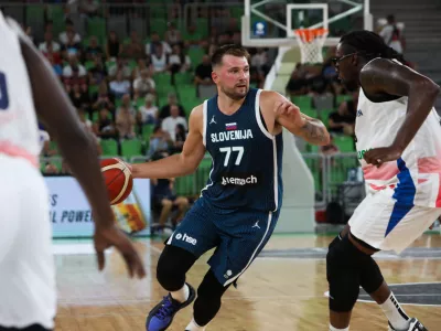 - Luka Dončič,- 20.08.2025. - Pripravljalna tekma v ko&scaron;arki Slovenija - Velika Britanija pred odhodom na Evropsko prvenstvo na Poljskem.//FOTO: Bojan Velikonja