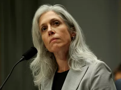 FILE PHOTO: Susan Monarez, U.S. President Donald Trump's nominee to be director of the Centers for Disease Control and Prevention, testifies before a Senate Health, Education, Labor, and Pensions Committee confirmation hearing on Capitol Hill in Washington, D.C., U.S., June 25, 2025. REUTERS/Kevin Mohatt/File Photo