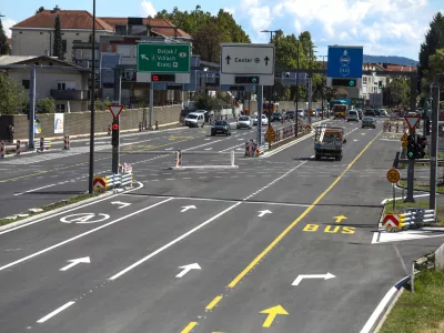 31.08.2025 - Celov&scaron;ka cesta priključek predor &Scaron;entvid zaključek del.Foto: Luka Cjuha