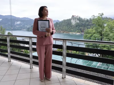 - 01.09.2025 - Svetlana Tihanovska, vodja beloruske opozicije//FOTO: Jaka GasarOPOMBA: ZA OBJEKTIV - INTERVJU / Foto: Jaka Gasar