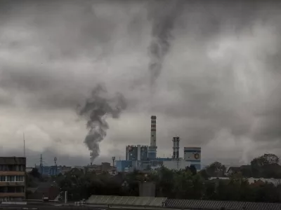 18.10.2024 - Termoelektrarna Toplarna Ljubljana Moste, TE-TOL - Dim - kvaliteta zraka - izpusti CO2FOTO: Luka Cjuha