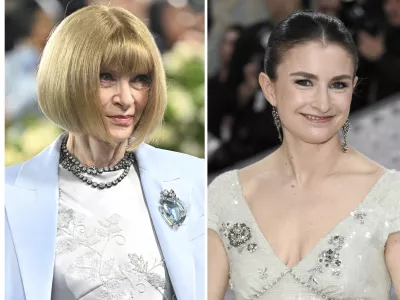 Anna Wintour appears at The Metropolitan Museum of Art's Costume Institute benefit gala in New York on May 5, 2025, left, and Chloe Malle appears at The Metropolitan Museum of Art's Costume Institute benefit gala in New York on May 1, 2023. (Photos by Evan Agostini/Invision/AP)