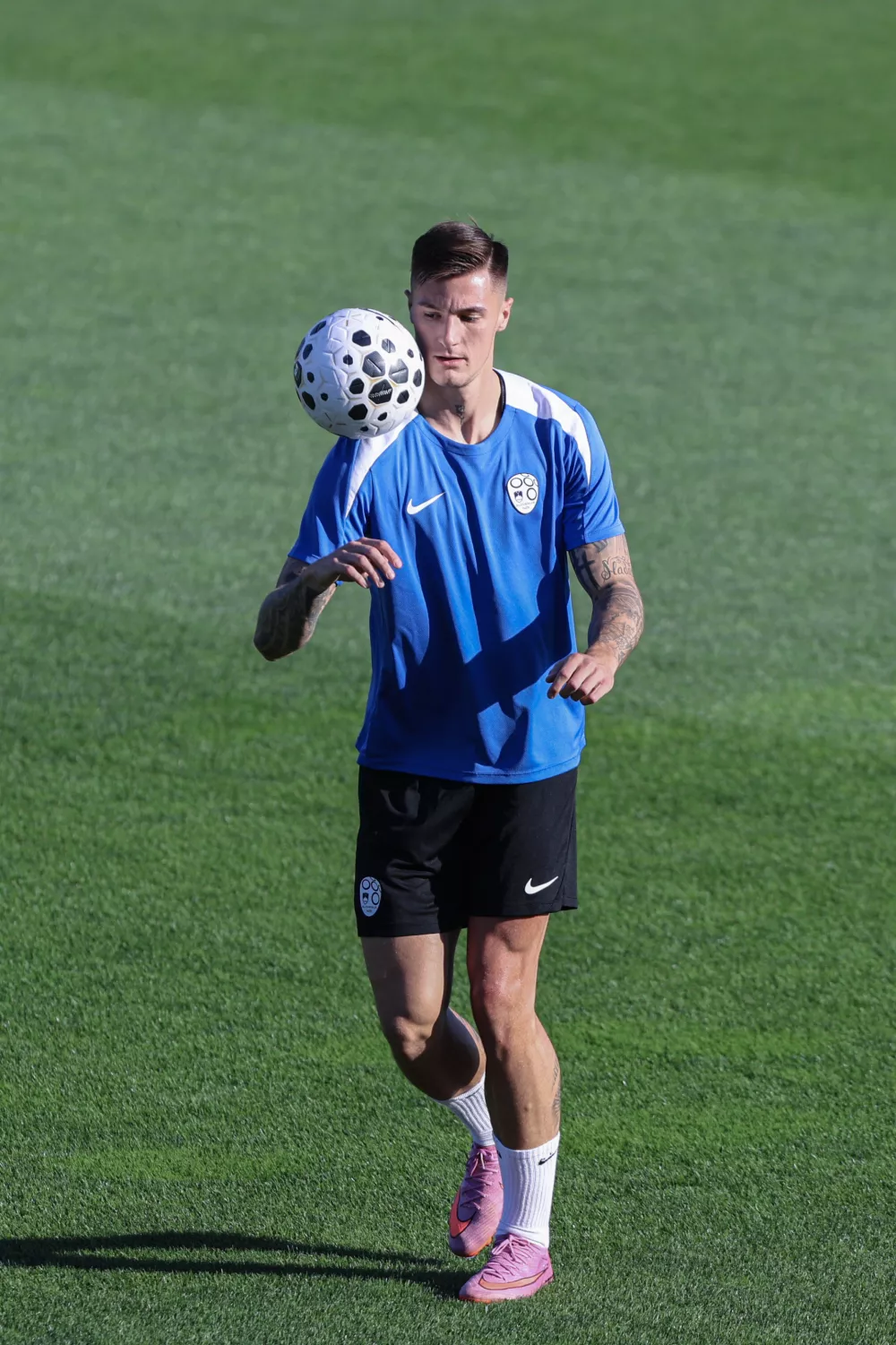Benjamin &Scaron;e&scaron;ko- 01.09.2025 - nogomet - trening slovenske nogometne reprezentance, Brdo pri Kranju//FOTO: Jaka Gasar