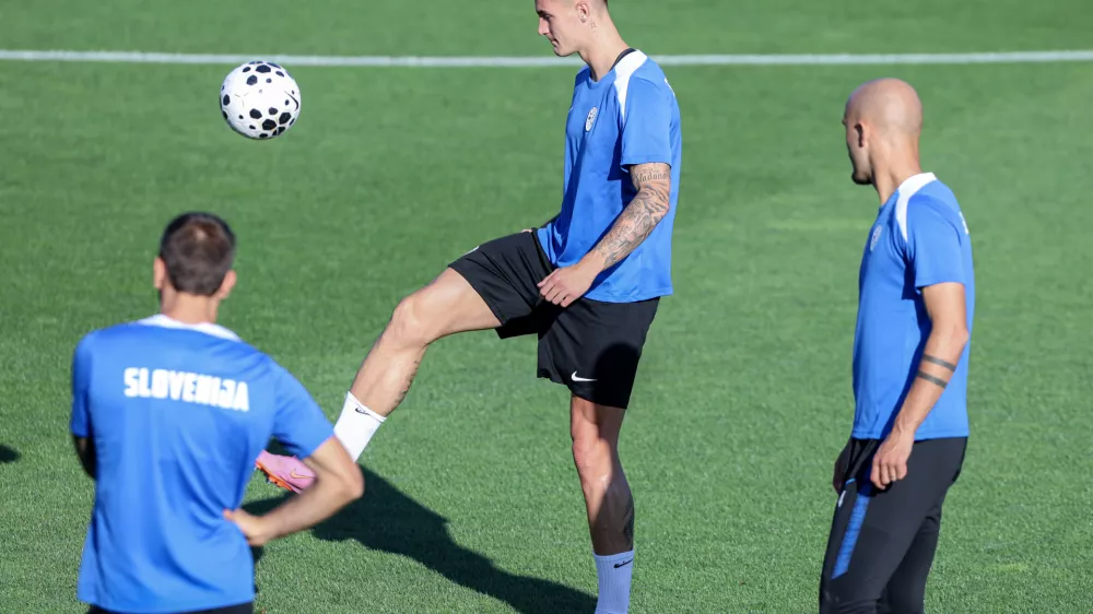 Benjamin &Scaron;e&scaron;ko- 01.09.2025 - nogomet - trening slovenske nogometne reprezentance, Brdo pri Kranju//FOTO: Jaka Gasar