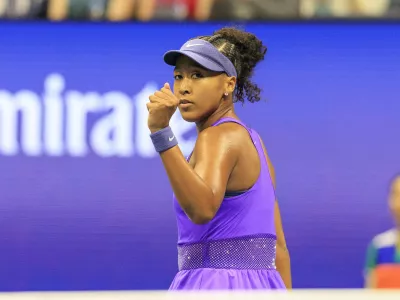 03 September 2025, US, Flushing Meadows: Japanese tennis player Naomi Osaka reacts during a match against Czech tennis player Karolina Muchova on Day 11 of the 2025 US Open at USTA Billie Jean King National Tennis Center. Photo: Javier Rojas/PI via ZUMA Press Wire/dpa