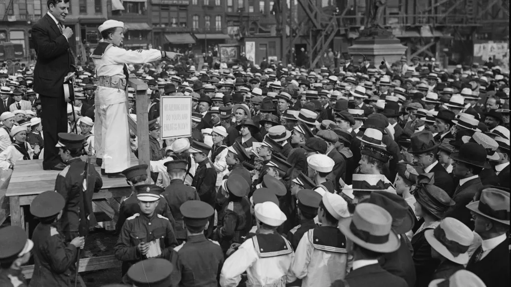 Med novačenjem mo&scaron;kih za vojno / Foto: Kongresna Knjižnica