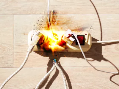 Polnjenje različnih naprav na domačih vtičnicah je lahko razlog za požar. / Foto: Istock