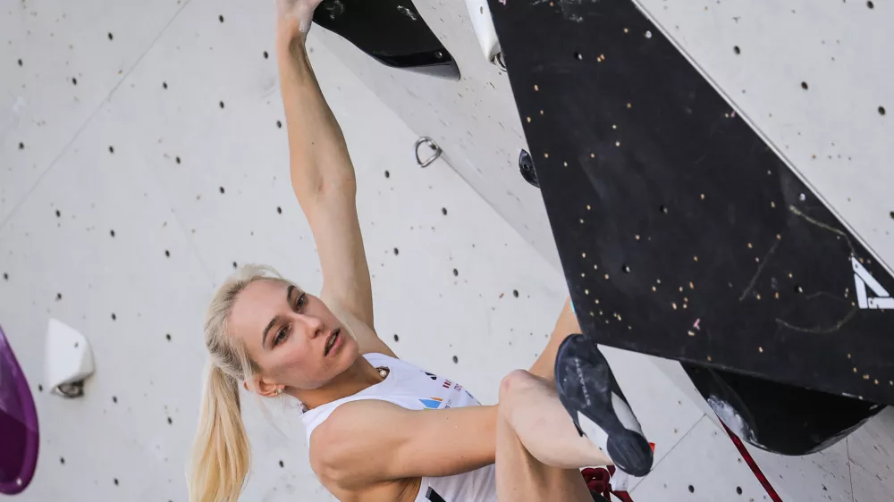 Koper, Bonifika.Svetovni pokal v sportnem plezanju.Kvalifikacije.Slovenska sportna plezalka Janja Garnbret.