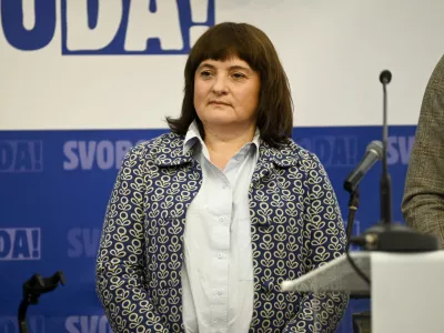 Gibanje SvobodaTamara Vonta- 6.04.2024 &ndash; 1. festival SVOBODE, Zbilje.  //FOTO: Nik Erik Neubauer