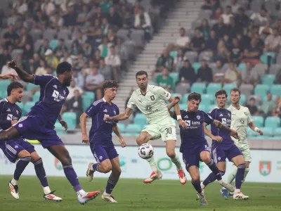 Jan Gorenc31.08.2025 - Nogomet - Stadion Stožice - derbi Olimpija Maribor Foto: Luka Cjuha