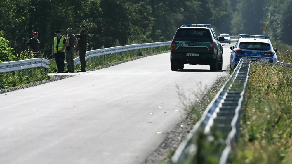 The area where an unidentified flying object crashed in a cornfield in the village of Polatycze, near the border crossing with Belarus near Terespol, easthern Poland, 08 September 2025. The police received a report about the discovery of drone remains on the night of September 8-9 this year from officers of the Border Guard Post.,Image: 1035273772, License: Rights-managed, Restrictions: POLAND OUT, Model Release: no